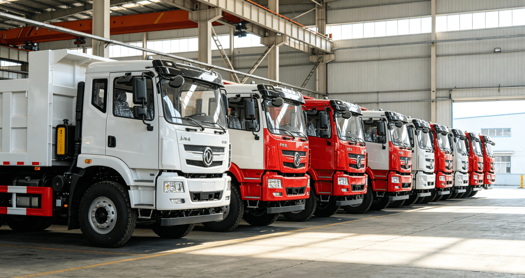 Brand New Shacman & HOWO Heavy Duty Dump Truck Fleet For Export