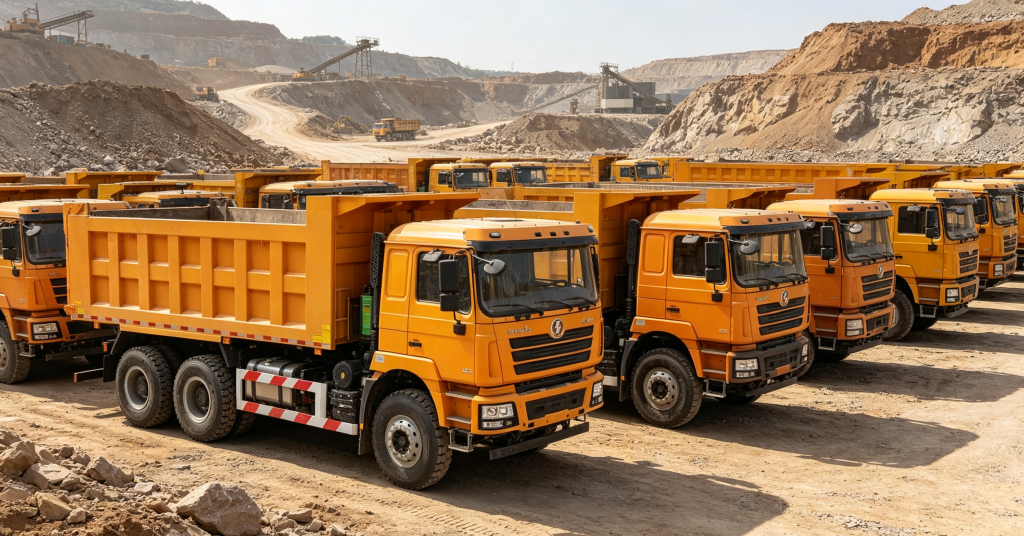 Chinese HOWO Shacman Mining Dump Truck Fleet for Export