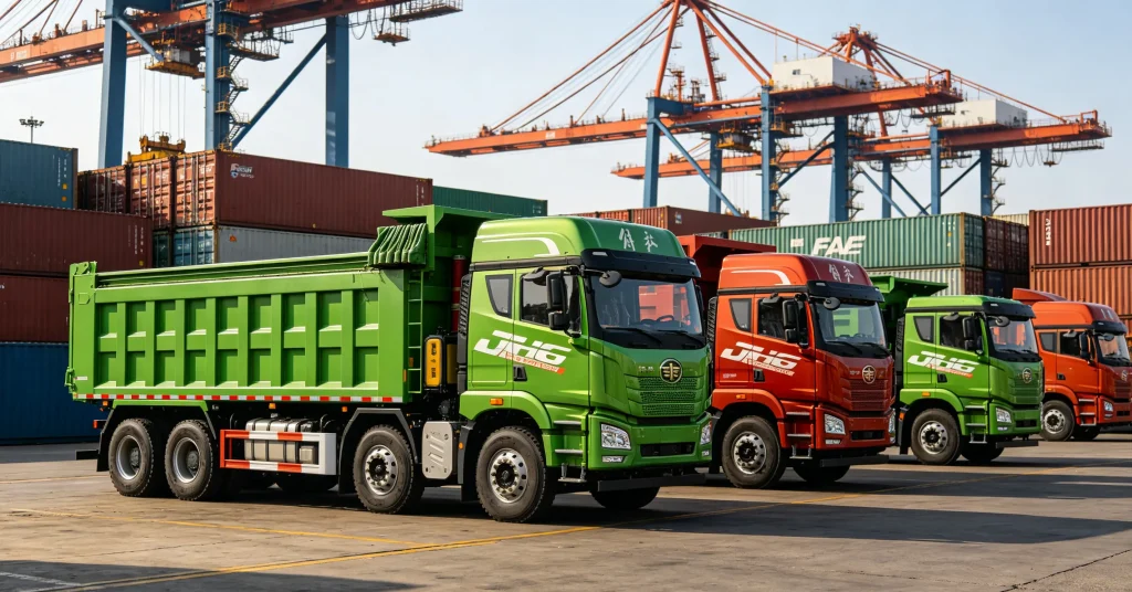 FAW Heavy Trucks Ready for Global Shipping