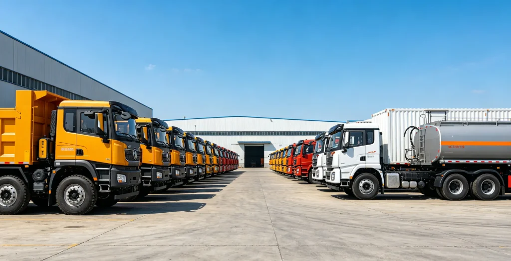 chinese-commercial-truck-fleet-for-global-export