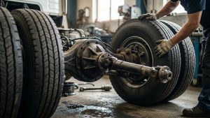 6x4 tractor truck drivetrain_detail_closeup_v1