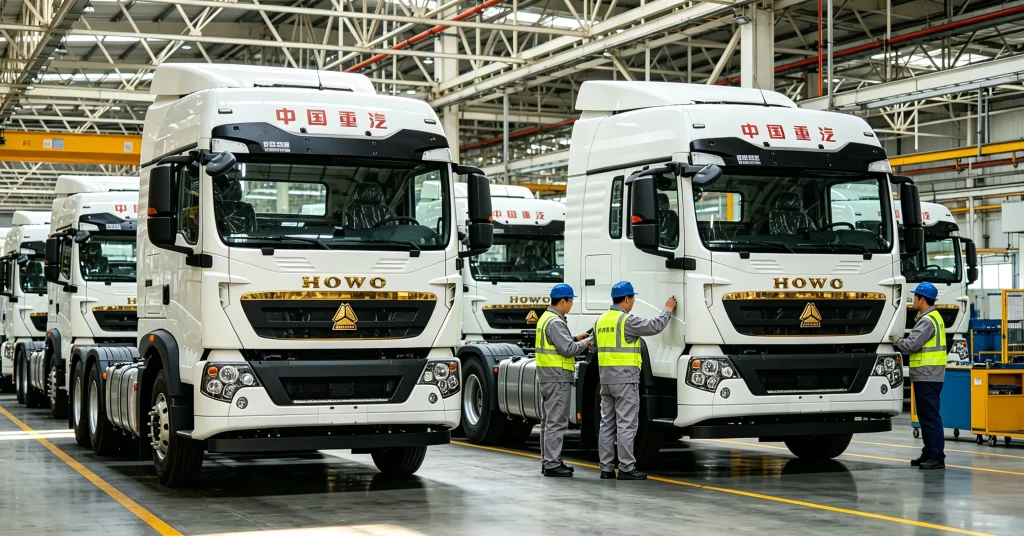 howo-heavy-truck-factory-final-inspection