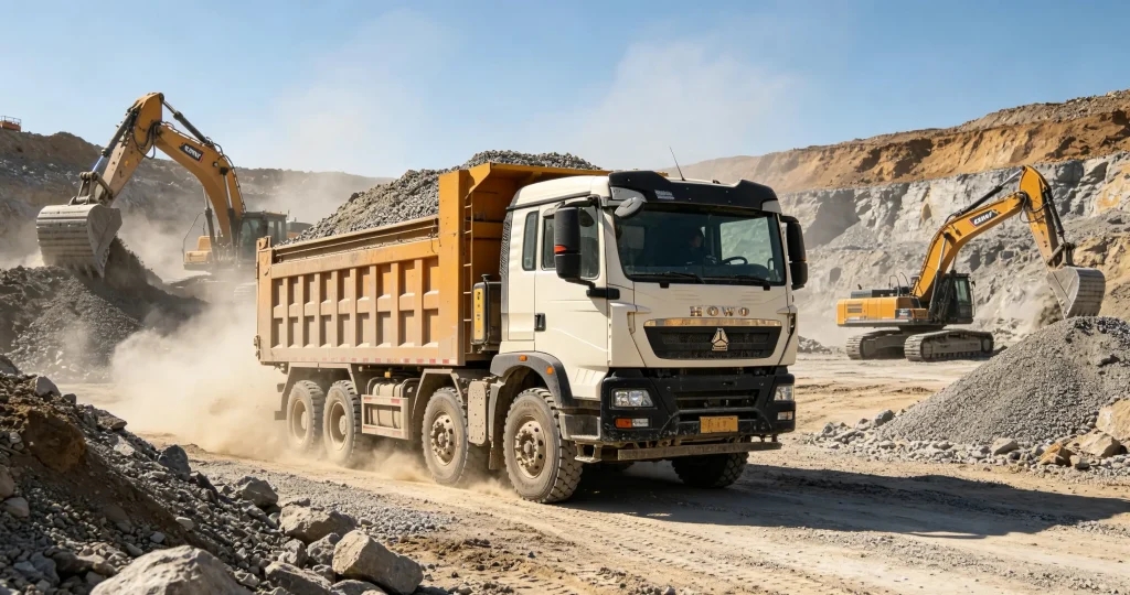 howo‑dump‑truck‑working‑africa‑mining‑site