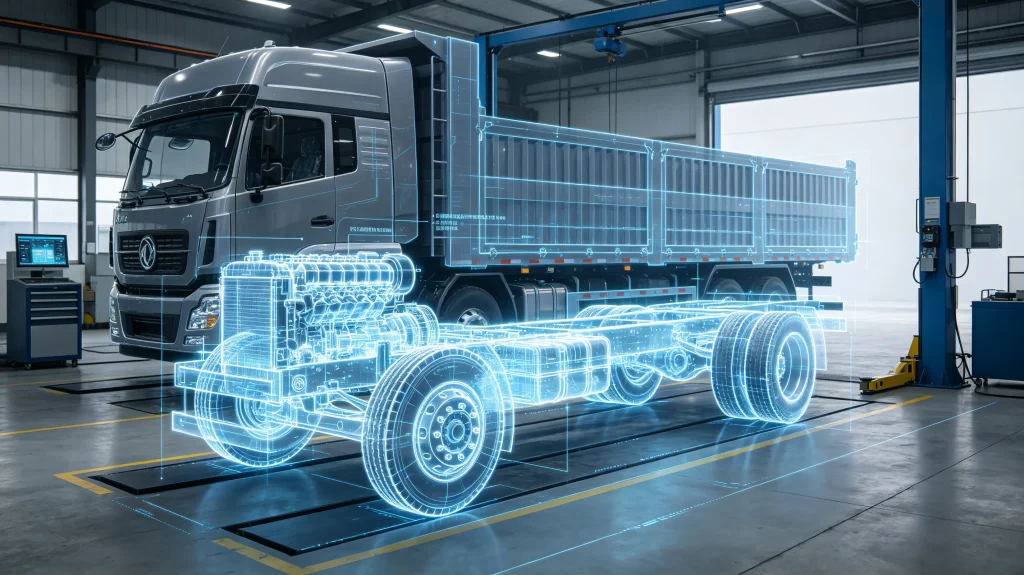 cargo‑truck‑core‑specs‑engine‑chassis‑axle