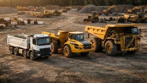 construction dump truck poleview_hero_fleet_lineup_1