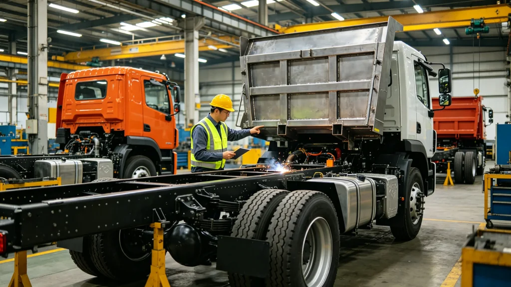 tipper_truck_factory_pre_shipment_inspection